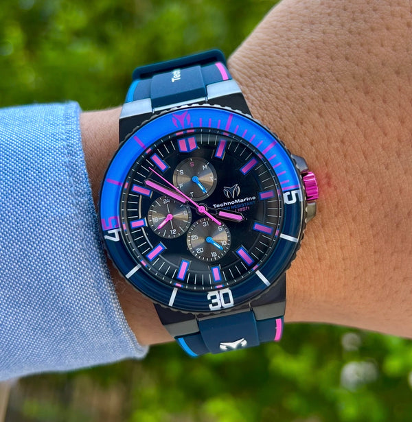 RELOJ PARA HOMBRE TECHNOMARINE RACING LEGENDS TM-525035 NEGRO MORADO