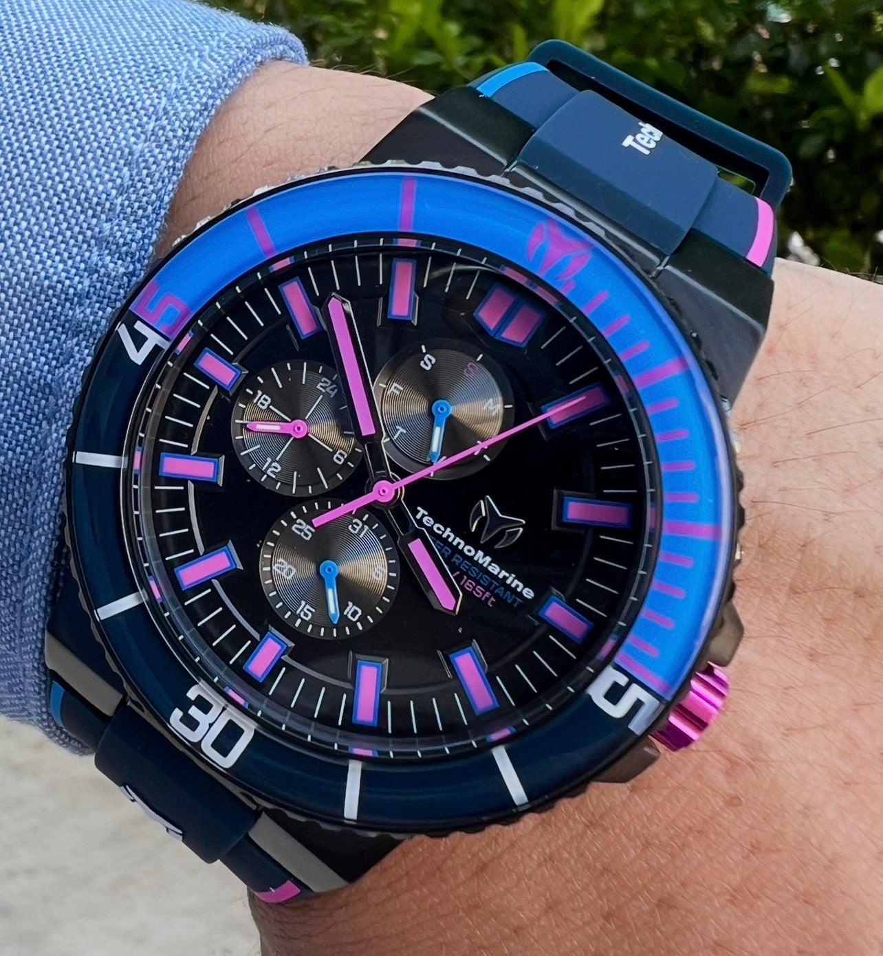 RELOJ PARA HOMBRE TECHNOMARINE RACING LEGENDS TM-525035 NEGRO MORADO