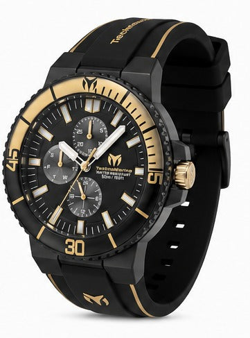 RELOJ PARA HOMBRE TECHNOMARINE RACING 43MM LEGENDS TM-525040 NEGRO DORADO